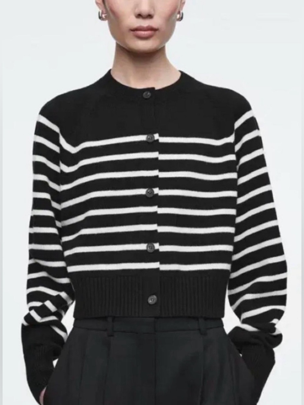 COS Striped Cardigan
